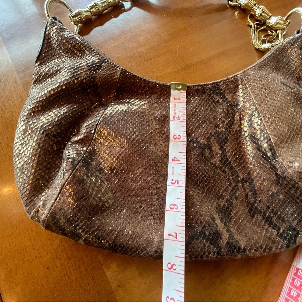 Banana Republic Metallic Python Embossed Leather … - image 7